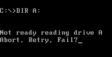 Dos Abort Retry Fail